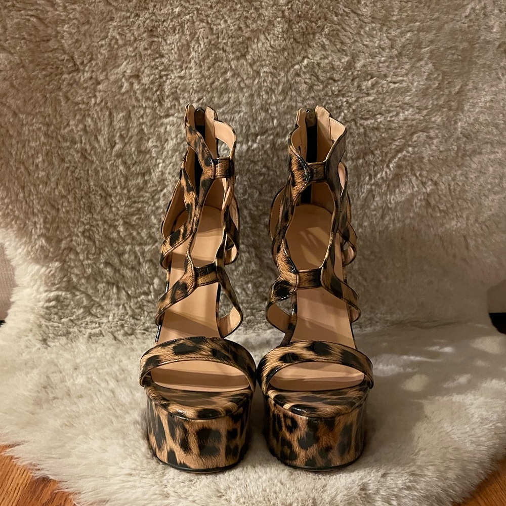 Leopard Print Heels - image 2